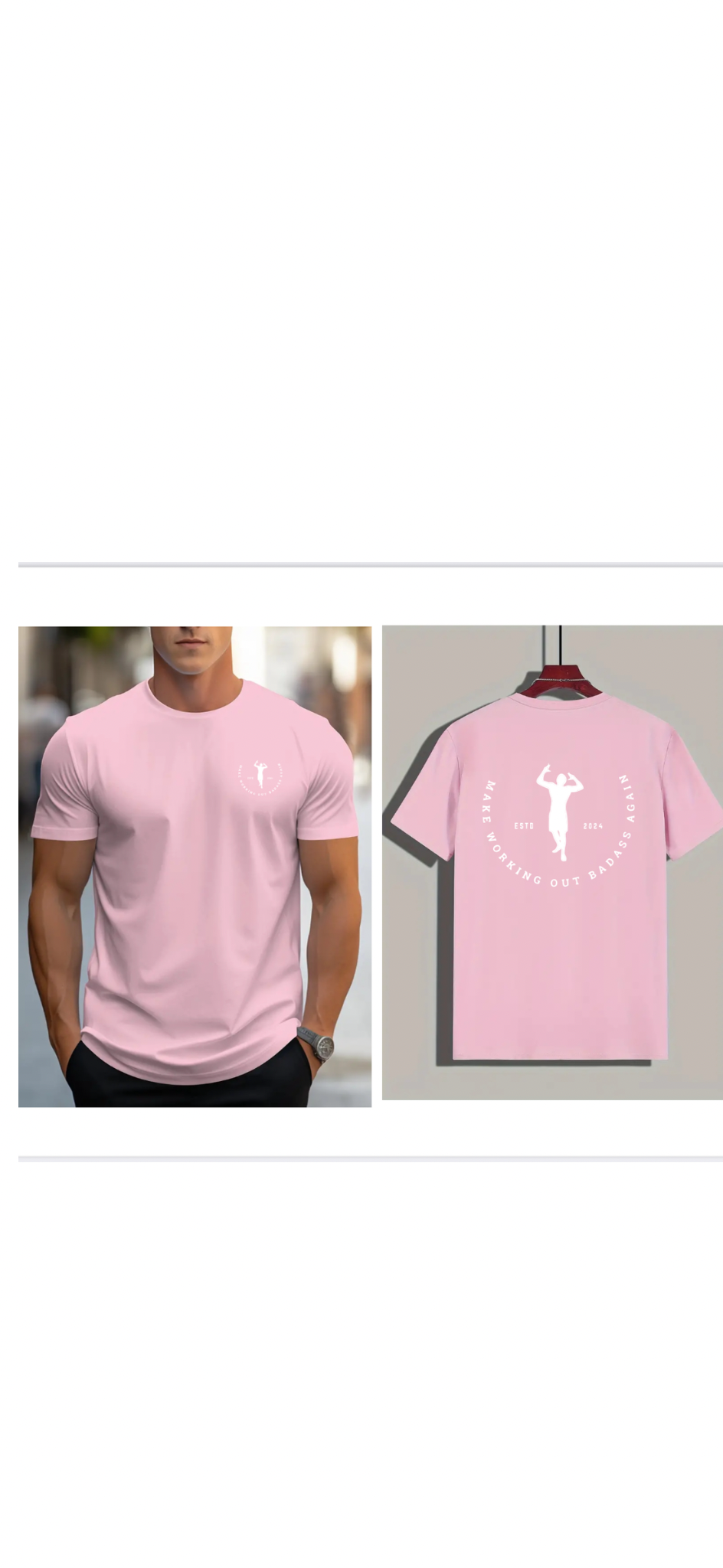 Pink t-Shirt - Make Working Out Badass Again Shop