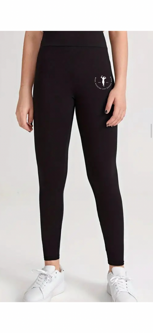 Women's Black Leggings - Make Working Out Badass Again Shop