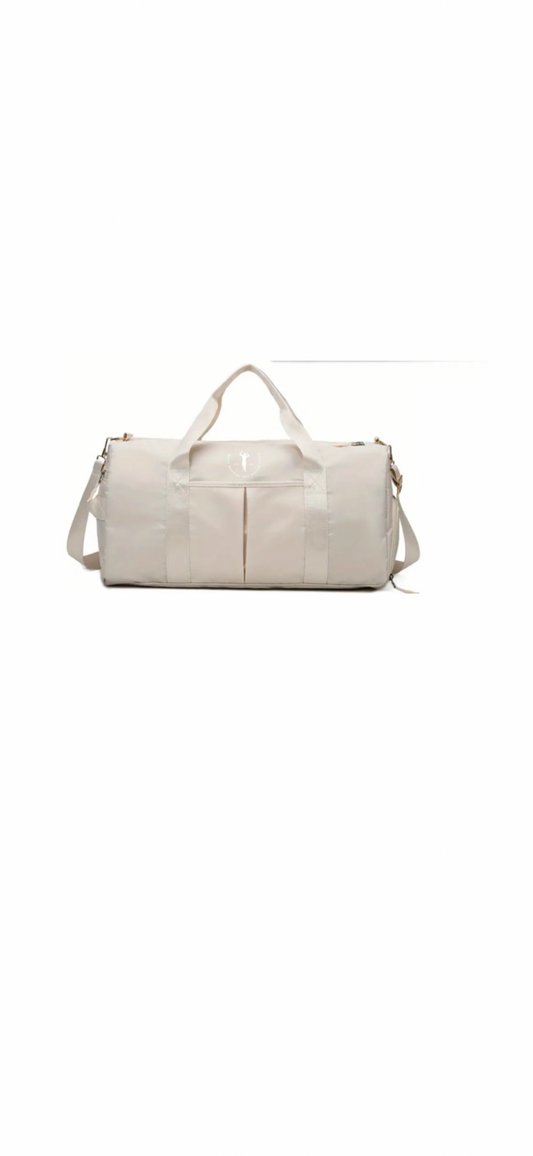 White duffel bag - Make Working Out Badass Again Shop