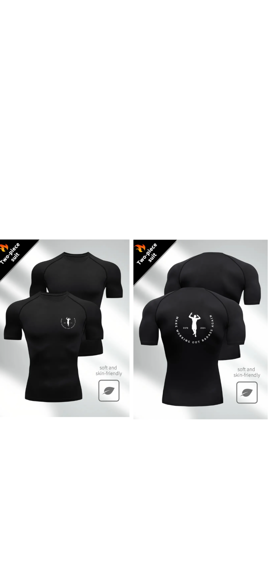 Black Compression T-Shirt - Make Working Out Badass Again Shop